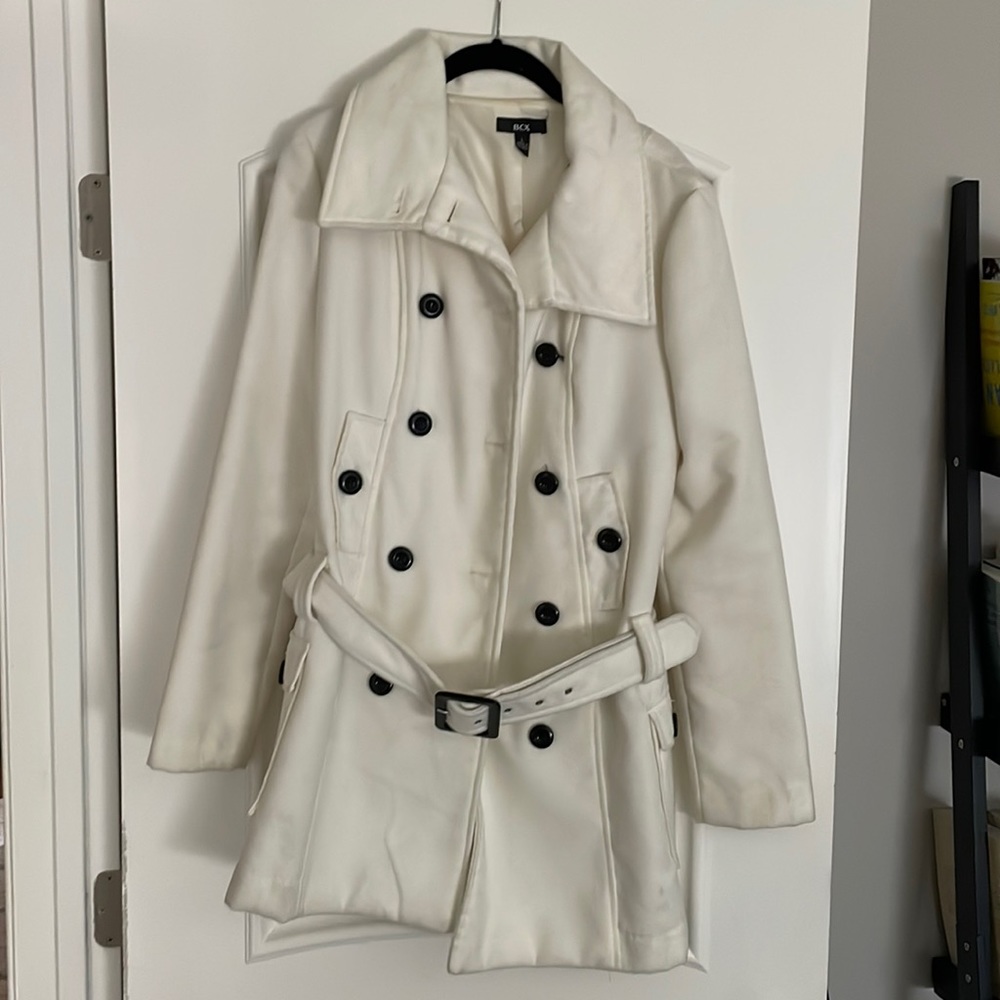White pea coat